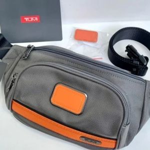 Tumi Gen 4.3 Nylon Leather Waist Pack- Grey/Orange Ballistic